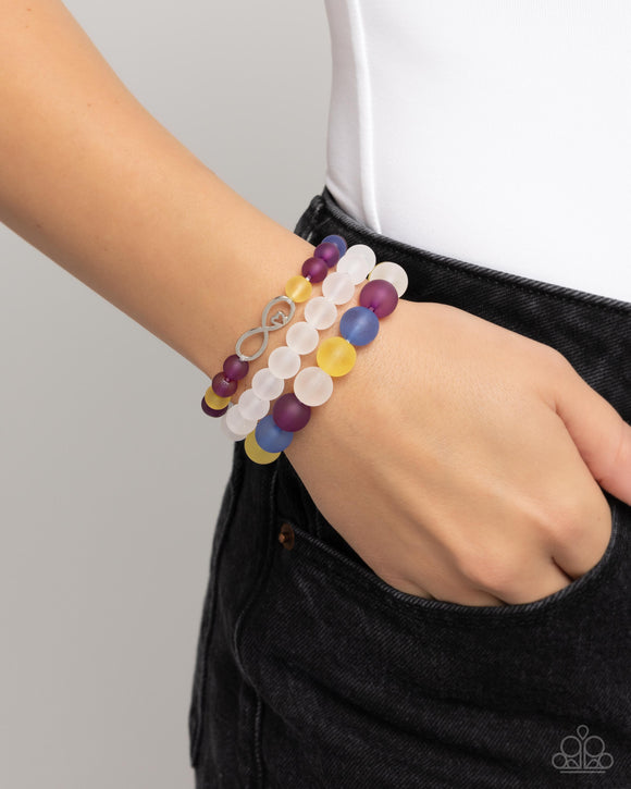 Simplistic Stack - Purple Paparazzi Jewelry