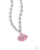 Paparazzi "Keepsake Kisser" Pink Necklace & Earring Set Paparazzi Jewelry