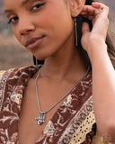 Paparazzi "Boy Meets COWGIRL" SilverNecklace & Earring Set Paparazzi Jewelry