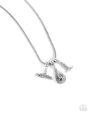 Paparazzi "Boy Meets COWGIRL" SilverNecklace & Earring Set Paparazzi Jewelry