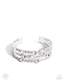 Paparazzi "Classy Chance" White Fashion Fix Bracelet Paparazzi Jewelry