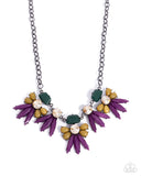 Paparazzi "Folklore Flair" Purple Necklace & Earring Set Paparazzi Jewelry