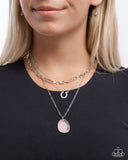 Paparazzi "Western Wheelhouse" Pink Necklace & Earring Set Paparazzi Jewelry