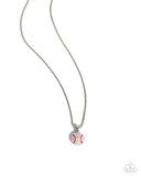 Paparazzi "Baseball League" Red Necklace & Earring Set Paparazzi Jewelry