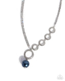 Paparazzi "Refined Rapid" Blue Necklace & Earring Set Paparazzi Jewelry