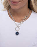 Paparazzi "Refined Rapid" Blue Necklace & Earring Set Paparazzi Jewelry