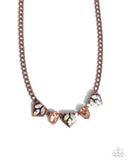 Home Place Haute" Copper Necklace & Earring Set Paparazzi Jewelry