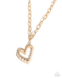 Paparazzi "Introducing Me" Gold Necklace & Earring Set Paparazzi Jewelry