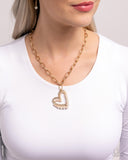 Paparazzi "Introducing Me" Gold Necklace & Earring Set Paparazzi Jewelry