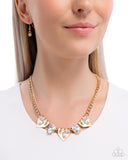 Paparazzi "Home Place Haute" Gold Necklace & Earring Set Paparazzi Jewelry
