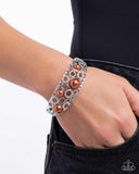 Paparazzi "Cultured Confidence" Brown Bracelet Paparazzi Jewelry