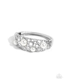 Paparazzi "Cultured Confidence" White Bracelet Paparazzi Jewelry