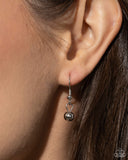 Paparazzi "Fabricated Finesse Engraved Excitement" Brown Necklace and Earring Jewelry Set Paparazzi Jewelry