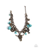 Paparazzi "Wild West Whimsy & Wardrobe" Brass Necklace & Bracelet Set Paparazzi Jewelry