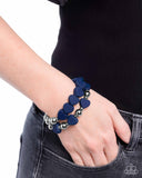 Paparazzi "Malibu Motivation & Moxie" Blue Necklace & Bracelet Jewelry Set Paparazzi Jewelry