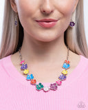 Paparazzi "French Floral & Candid Color" Purple Necklace & Bracelet Jewelry Set Paparazzi Jewelry