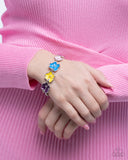 Paparazzi "French Floral & Candid Color" Purple Necklace & Bracelet Jewelry Set Paparazzi Jewelry