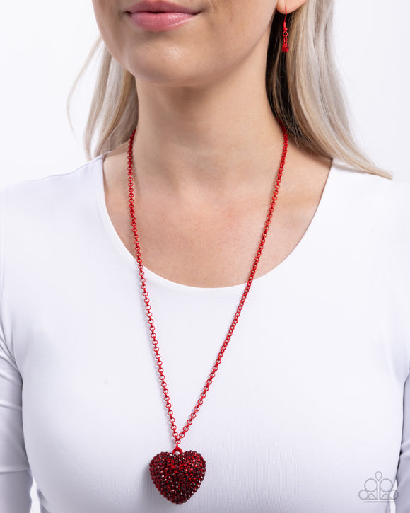 Smitten Sensation - Red Paparazzi Jewelry