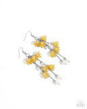 Paparazzi "Suspended Sophistication" Yellow Earrings Paparazzi Jewelry