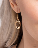 Paparazzi "Apprehensive Accent" Gold Necklace & Earring Set Paparazzi Jewelry