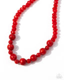 Paparazzi "Not a Phase" Red Necklace & Earring Set Paparazzi Jewelry