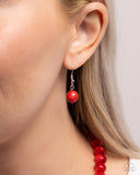 Paparazzi "Not a Phase" Red Necklace & Earring Set Paparazzi Jewelry