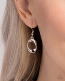 Paparazzi "Apprehensive Accent" Silver Necklace & Earring Set Paparazzi Jewelry