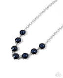 Paparazzi "Drowning in Dazzle" Blue Necklace & Earring Set Paparazzi Jewelry