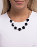 Paparazzi "Drowning in Dazzle" Blue Necklace & Earring Set Paparazzi Jewelry