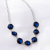 Paparazzi "Drowning in Dazzle" Blue Necklace & Earring Set Paparazzi Jewelry