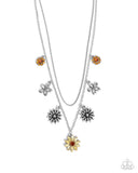 Paparazzi "Glinting Garden" Yellow Necklace & Earring Set Paparazzi Jewelry