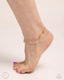 Paparazzi "Stargazing Night" Gold Anklet Bracelet Paparazzi Jewelry