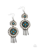 Paparazzi "Watch the Sunset" White Earrings Paparazzi Jewelry