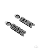 Paparazzi "Home Game" Black Post Earrings Paparazzi Jewelry