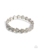 Paparazzi "FLOWER Hungry" White Bracelet Paparazzi Jewelry