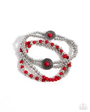 Paparazzi "Bundle Up" Red Bracelet Paparazzi Jewelry
