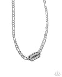 Paparazzi "Strong Suit" Silver Men Urban Necklace Unisex Paparazzi Jewelry