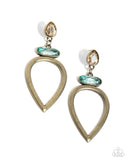 Paparazzi "Cultured Chic" Brass Post Earrings Paparazzi Jewelry