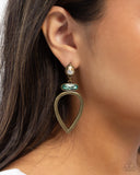 Paparazzi "Cultured Chic" Brass Post Earrings Paparazzi Jewelry