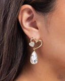 Paparazzi "Coupling Up" Gold Post Earrings Paparazzi Jewelry