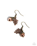 Paparazzi "Acorn Antique" Brass Earrings Paparazzi Jewelry