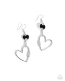 Paparazzi "Eternally Enamored" Black Earrings Paparazzi Jewelry