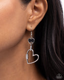 Paparazzi "Eternally Enamored" Black Earrings Paparazzi Jewelry
