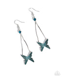 Paparazzi "Pick A FLIGHT" Blue Earrings Paparazzi Jewelry