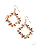 Paparazzi "Pampered Promise" Brown Earrings Paparazzi Jewelry
