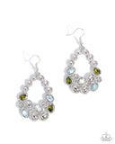 Paparazzi "Prismatic Principal" Green Earrings Paparazzi Jewelry