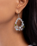 Paparazzi "Prismatic Principal" Green Earrings Paparazzi Jewelry