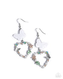 Paparazzi "Flirty Flight" Green Earrings Paparazzi Jewelry