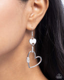 Paparazzi "Eternally Enamored" White Earrings Paparazzi Jewelry