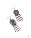 Paparazzi "Disc Destiny" Copper Earrings Paparazzi Jewelry